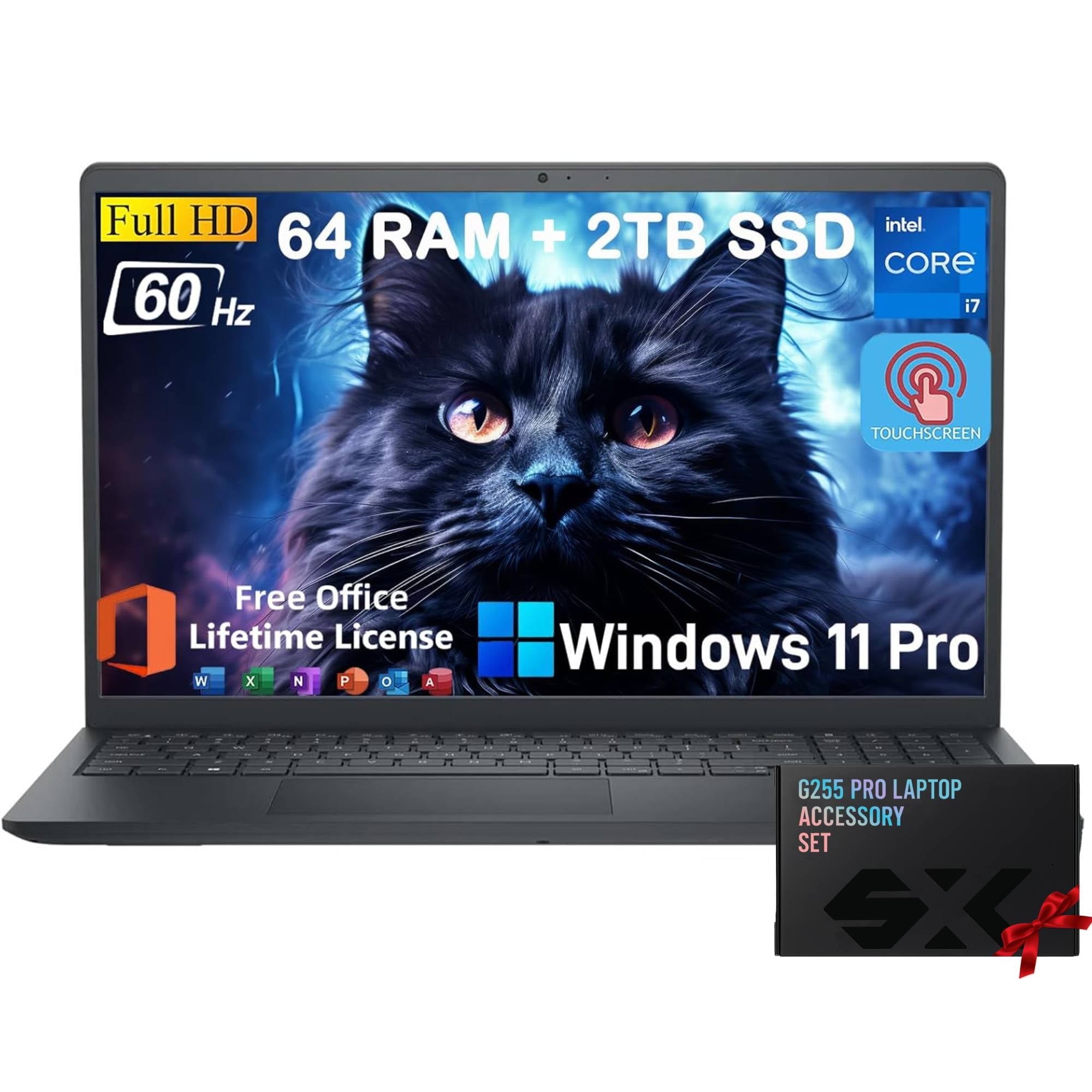 Dell Inspiron 15.6" FHD Touchscreen Business Laptop - Intel i7-1355U, 16GB RAM, 1TB SSD, Intel Iris Xe, Wi-Fi 6, Windows 11 Pro & Accessories