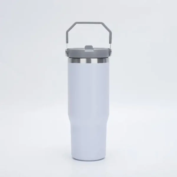 30oz Single-Use Car Cup with Handle Convenient Drink Cup - Image 6